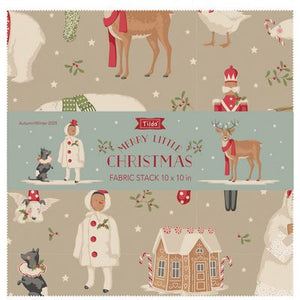 Fabric Tilda Merry Little Christmas Fabric Stack 10in Squares, 40pcs TIL300250