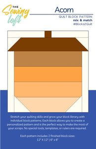Kit The Sewing Loft Acorn Quilt Block