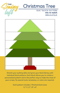 Pattern- The Sewing Loft Christmas Tree Quilt Block - TSL2442