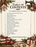 Little Shop Market Academy - Handmade Business Holiday Planner - 18 page PDF Workbook