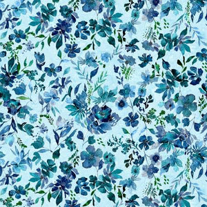 Fabric - Hoffman - Step Into Spring - Cerulean - V5304H-258