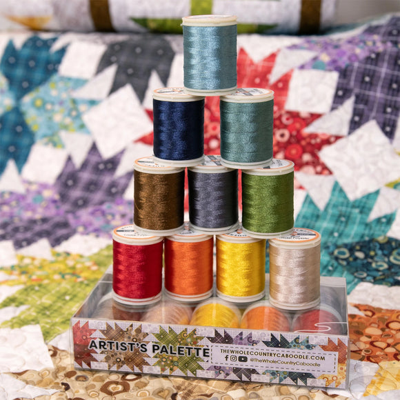 Thread Wonderfil Polyfast Set - 10 Spools - Whole Country Caboodle - WCCBUBBITP
