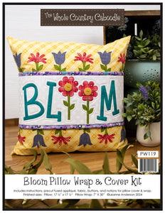 Kit Wrapped with Words Pillow Wrap & Cover - Bloom - WCCPW119