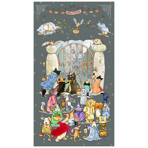 Fabric Clothworks Halloween Parade Panel Y4108-6