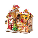 Gifts DIY Miniature House Wooden Puzzle Kit: Gingerbread House DG176