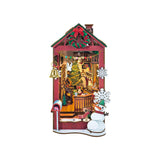 Gifts DIY Book Nook Wooden Puzzle Kit: Christmas Indoor Scene TGC07