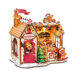 Gifts DIY Miniature House Wooden Puzzle Kit: Gingerbread House DG176