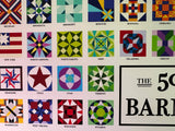 Gifts - Poster 50 States of Barn Quilts 11x17 inches