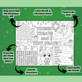 Printable Elf Activity Placemats - INSTANT DOWNLOAD
