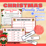 Printable Christmas Friendly Feud - HUGE 75 page pack - INSTANT DOWNLOAD