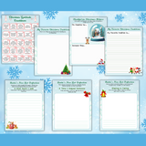 Printable Kids Christmas Gratitude Journal 22 pages - INSTANT DOWNLOAD