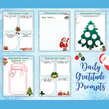 Printable Kids Christmas Gratitude Journal 22 pages - INSTANT DOWNLOAD