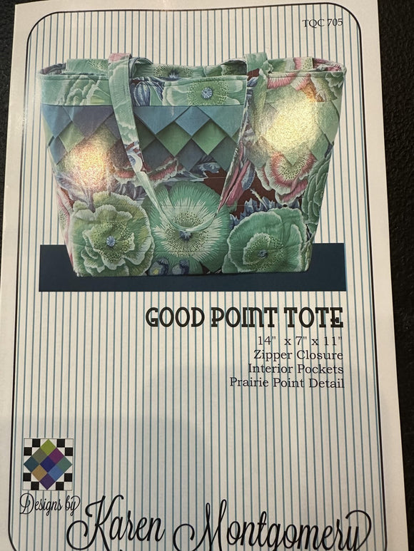 Pattern Good Point Tote by Karen Montgomery