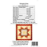 Pattern Evening Star Quilt by Debbie Maddy CCQD103