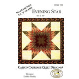 Pattern Evening Star Quilt by Debbie Maddy CCQD103