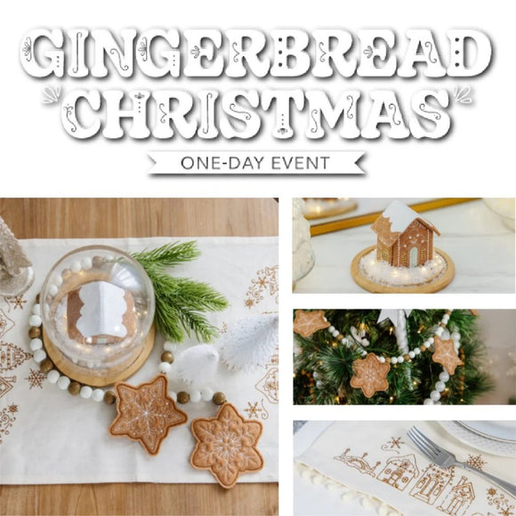 Zoom Class - Kimberbell Gingerbread Christmas Machine Embroidery Virtual Event - Nov 15