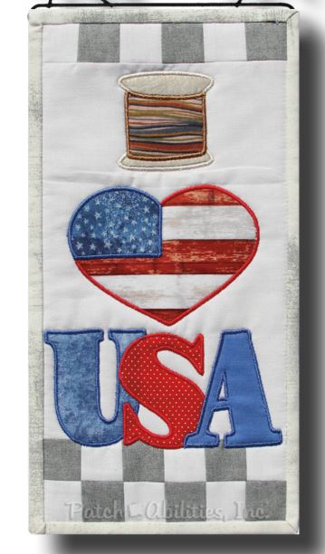 Pattern Patch-Abilities - I Love USA Machine Embroidery P207-ME - DIGITAL DOWNLOAD