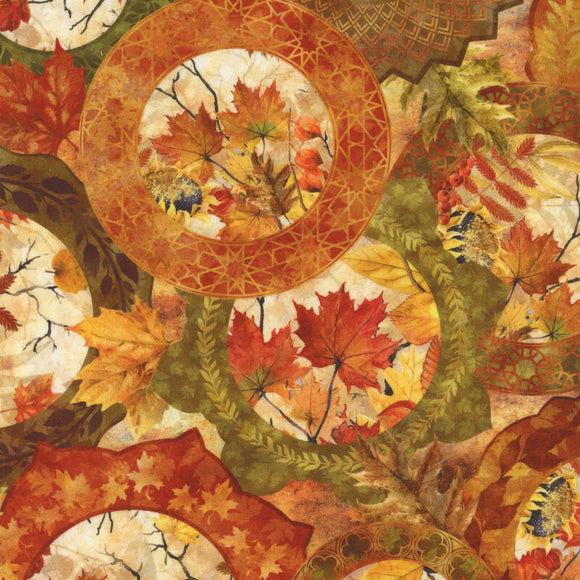 Fabric In The Beginning Autumn Celebration Circles 3AUT-1