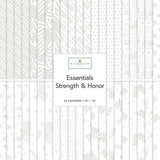 Fabric - Wilmington Strength & Honor 10in Squares, 42pcs - Q512-165-512