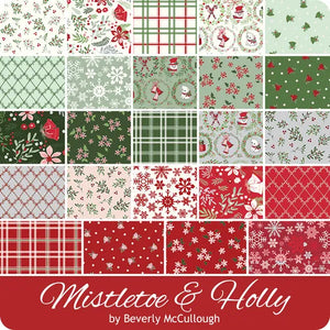 Fabric Riley Blake Mistletoe & Holly Fat Quarter Bundle 24pcs, FQ-16400-24
