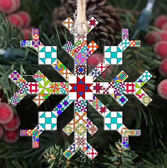 Gifts Quilty Snowflake Ornament