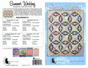 Pattern Black Cat Creations - Summer Wedding Quilt BCC262 - DIGITAL DOWNLOAD