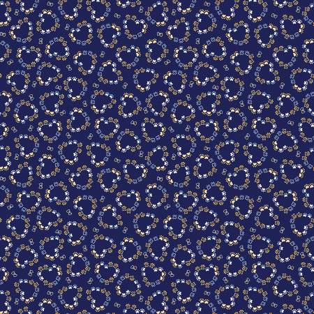 Fabric Kanvas Kitty City Blue 12470B-55