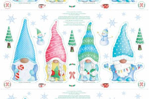 Fabric Benartex Gnome Wonderland Doll Panel 12824B-99
