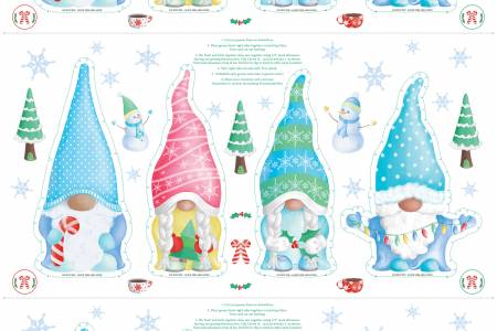 Fabric Benartex Gnome Wonderland Doll Panel 12824B-99