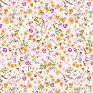 Fabric Benartex Potpourri Pink Garden 12914B-21