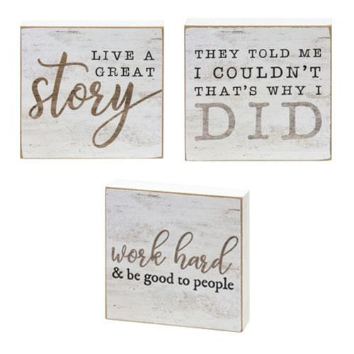 Gifts Life a Great Story Block Set
