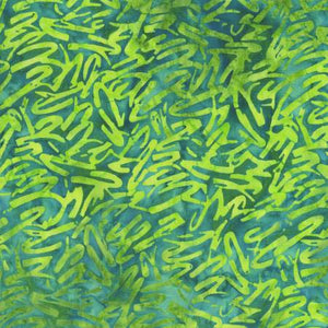 Fabric Anthology Batik Teal Scribbles 421Q-4