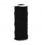Notions 1/8 inch Elastic Black -- By the yard