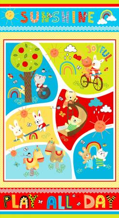 Fabric Studio E Multi Play All Day 24in Playmat Panel 5396PS-81