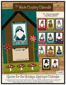Pattern Gnome for the Holidays Calendar Applique Quilt
