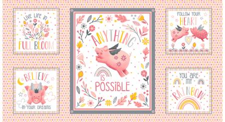 Fabric Studio E Porkopolis Panel 6000S-22