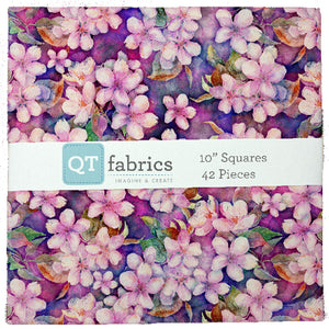 Fabric QT Blossom 10in Squares