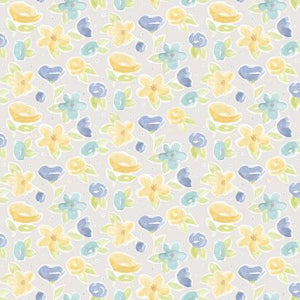 Fabric Riley Blake May Flowers Gray C12409R-GRAY