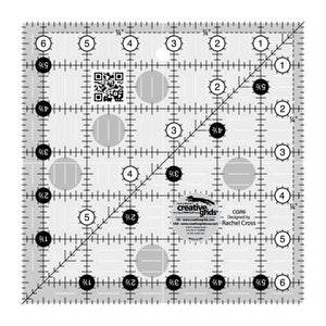 Notions - Creative Grids - 6.5 in Square Ruler - CGR6