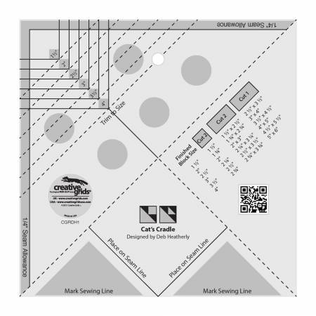 Notions Creative Grids Cat's Cradle Ruler - CGRDH1