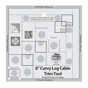 Notions Creative Grids 6-inch Curvy Log Cabin Tool