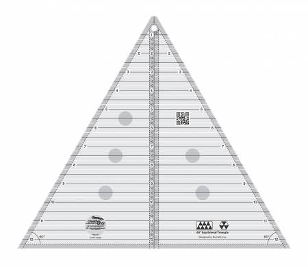 Notions Creative Grids 60 Degree Triangle Ruler 12.5 In
