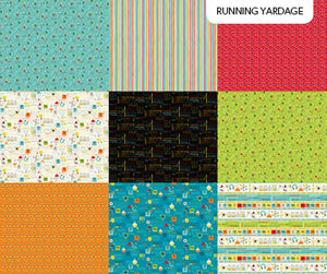 Fabric Northcott Itsy Bitsy Little Genius Panel