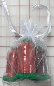 Thread Set of 3 Isacord Red in Gift Bag