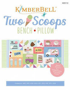Pattern Kimberbell Two Scoops Bench Pillow Machine Embroidery