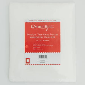 Notions Kimberbell Stabilizer Medium Tear Away 10x12 Sheets 40 pcs
