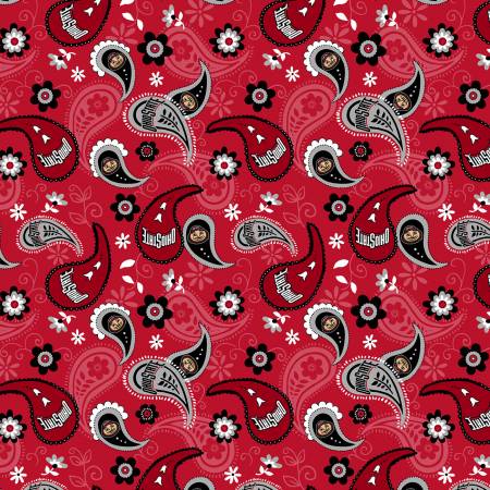 Fabric Sykel Ohio State Paisley OHS-1200