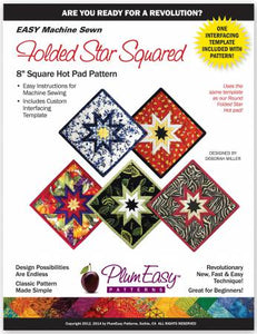 Pattern Folded Star Hot Pad Square