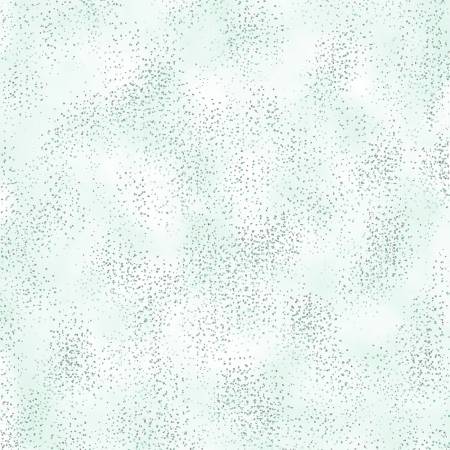 Fabric Hoffman Fly Home for Winter Mint Silver Metallic U4977H-74S