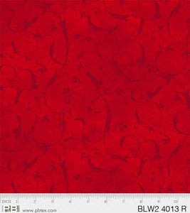 Fabric P&B 108in Wide Bella Suede Red BLW24013-R